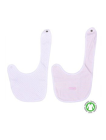 Baberos de algodón orgánico para bebé, pack de 2 | kitikate