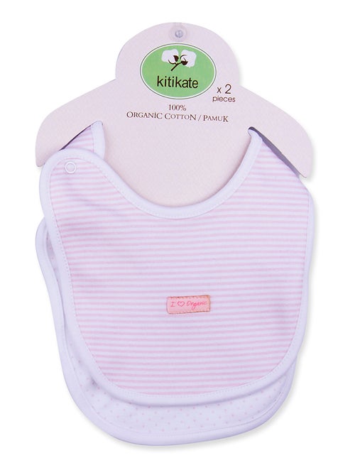 Baberos de algodón orgánico para bebé, pack de 2 | kitikate - Kiabi