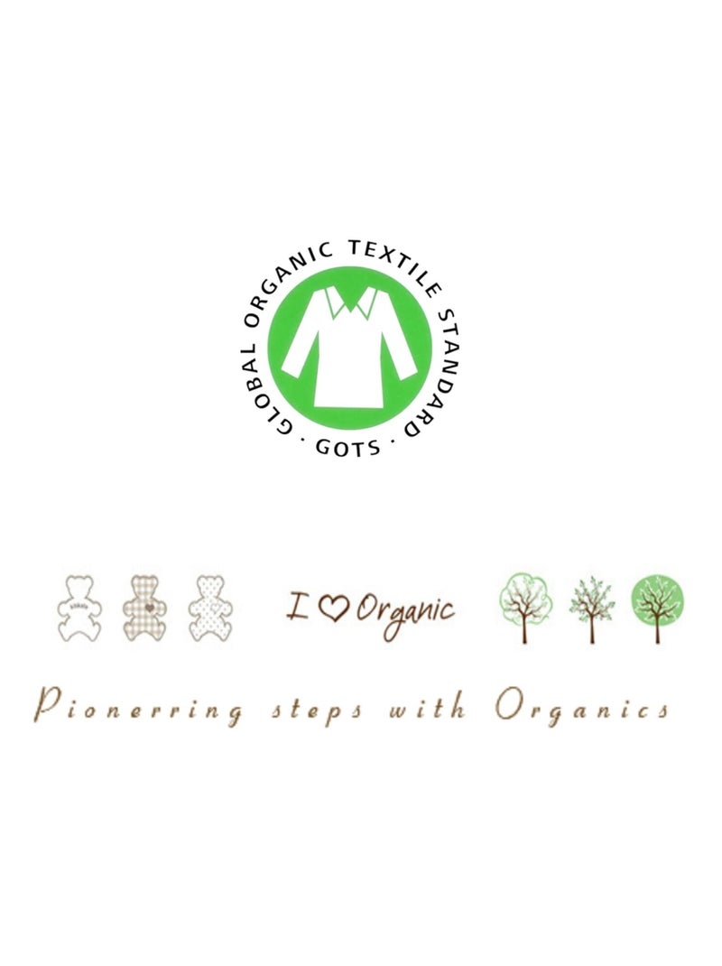 Baberos de algodón orgánico para bebé, pack de 2 | kitikate Rosa - Kiabi