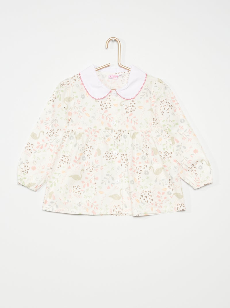 Babi escolar con estampado 'flamenco' y 'flores' ROSA - Kiabi