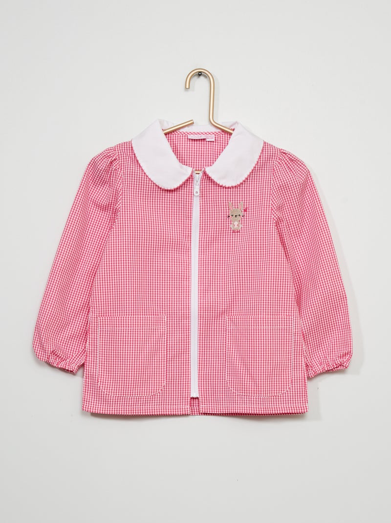 Babi escolar corta con cuello bebé ROSA - Kiabi