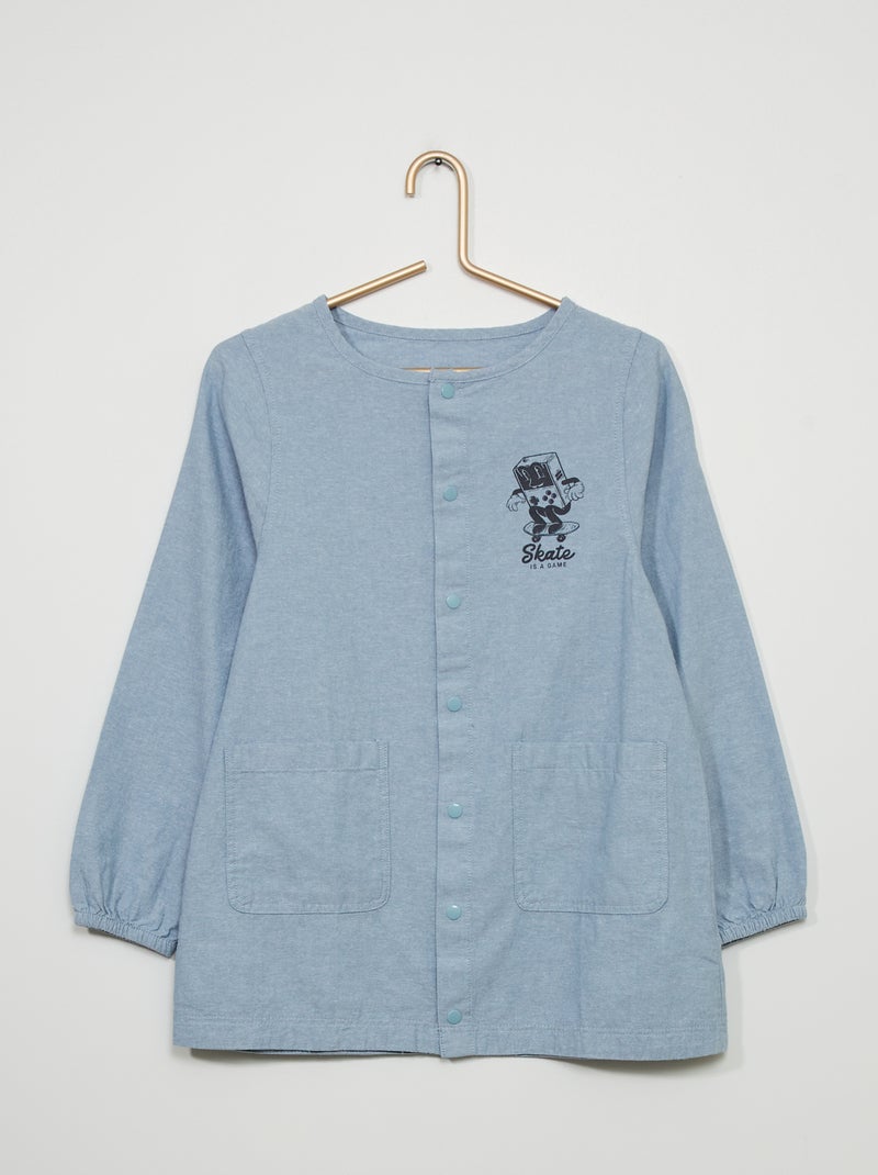 Babi escolar de chambray AZUL - Kiabi