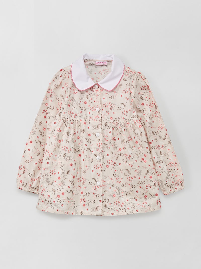 Babi escolar de flores BEIGE - Kiabi