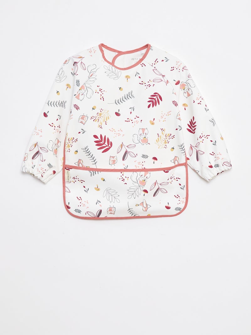 Babi escolar de manga larga con tejido impermeable Beige - Kiabi