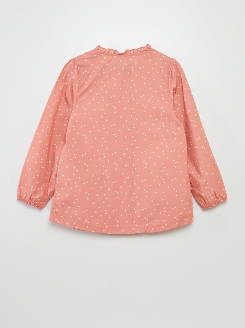 Babi escolar estampado con cierre de botones ROSA - Kiabi