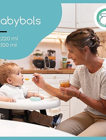 Babybols de vidrio - multiset - tarros herméticos 'babymoov'