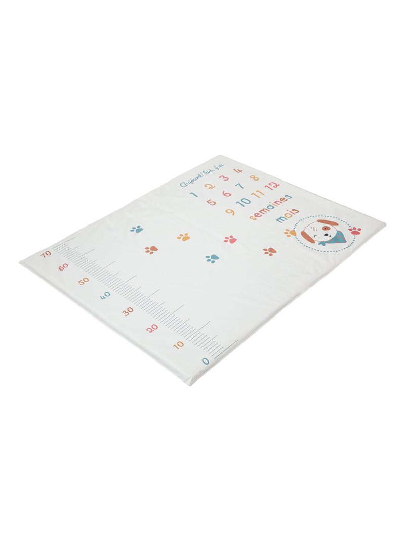 BABYCALIN - Alfombra de juegos para bebé Fiesta de cumpleaños para perros - 72,5 x 92 x 2,5 cm Marrón avellana - Kiabi