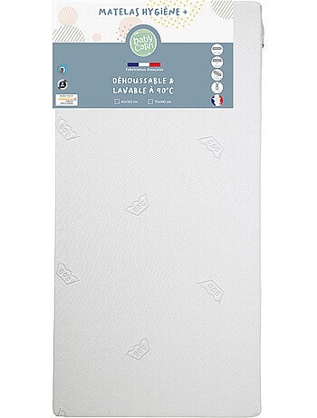 BABYCALIN - Colchón para bebé - Blanco - 70 x 140 x 10 cm