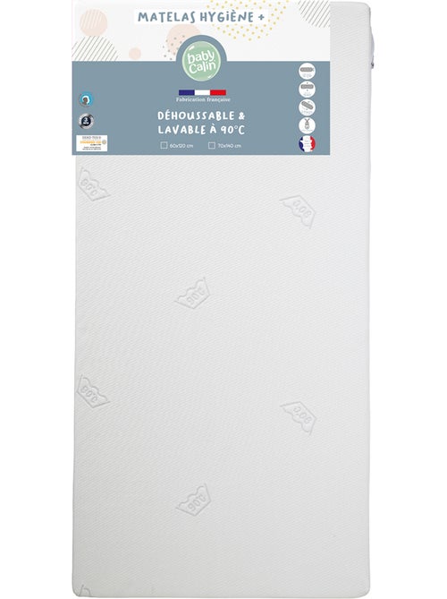 BABYCALIN - Colchón para bebé - Blanco - 70 x 140 x 10 cm - Kiabi BABYCALIN - Colchón para bebé - Blanco - 70 x 140 x 10 cm - Kiabi