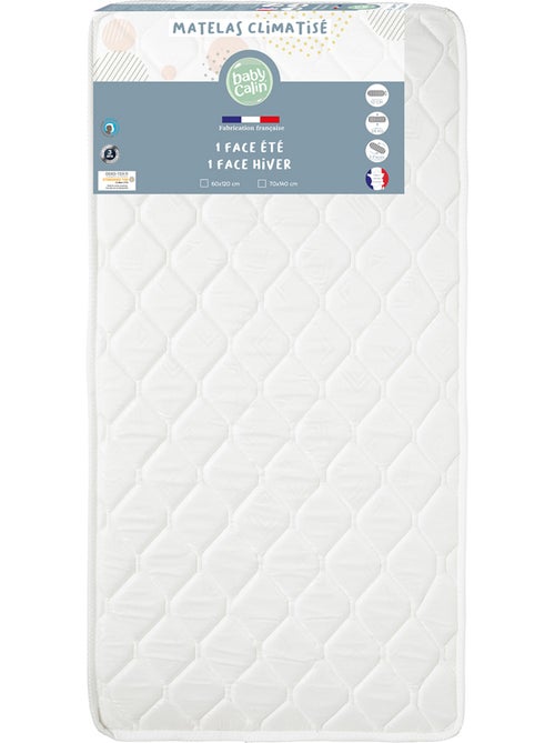 BABYCALIN - Colchón para cuna bebé - Blanco - 60 x 120 cm - Kiabi BABYCALIN - Colchón para cuna bebé - Blanco - 60 x 120 cm - Kiabi