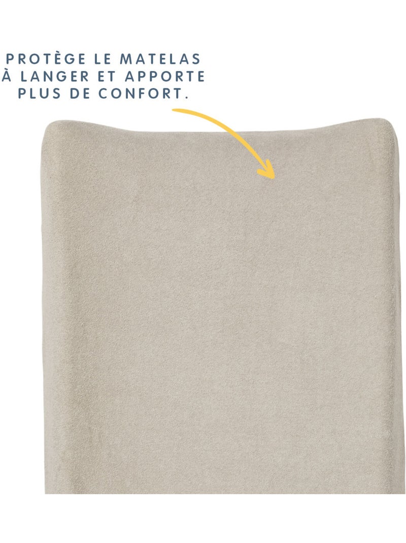 BABYCALIN - Funda cambiador 50 x 70 de algodón/poliéster - Taupe Marrón claro - Kiabi