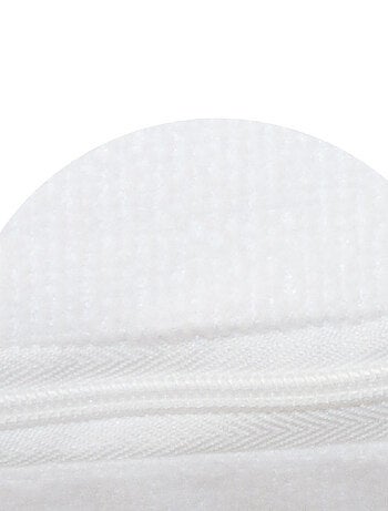 BABYCALIN - Sábana bajera para bebé 60 x 120 cm con cremallera - 100% poliéster impermeable - Blanco