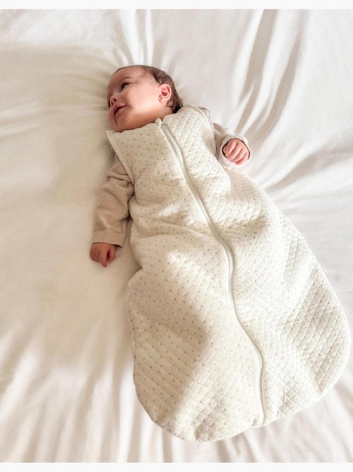 Babygrow acolchado de algodón, blanco - Kiabi Babygrow acolchado de algodón, blanco - Kiabi