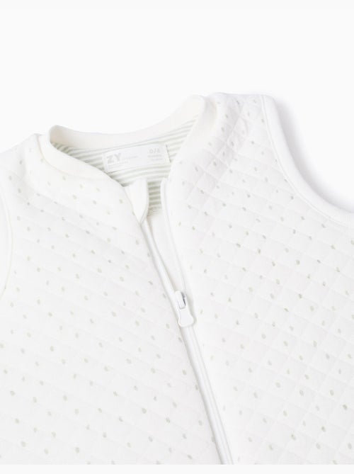 Babygrow acolchado de algodón, blanco - Kiabi Babygrow acolchado de algodón, blanco - Kiabi