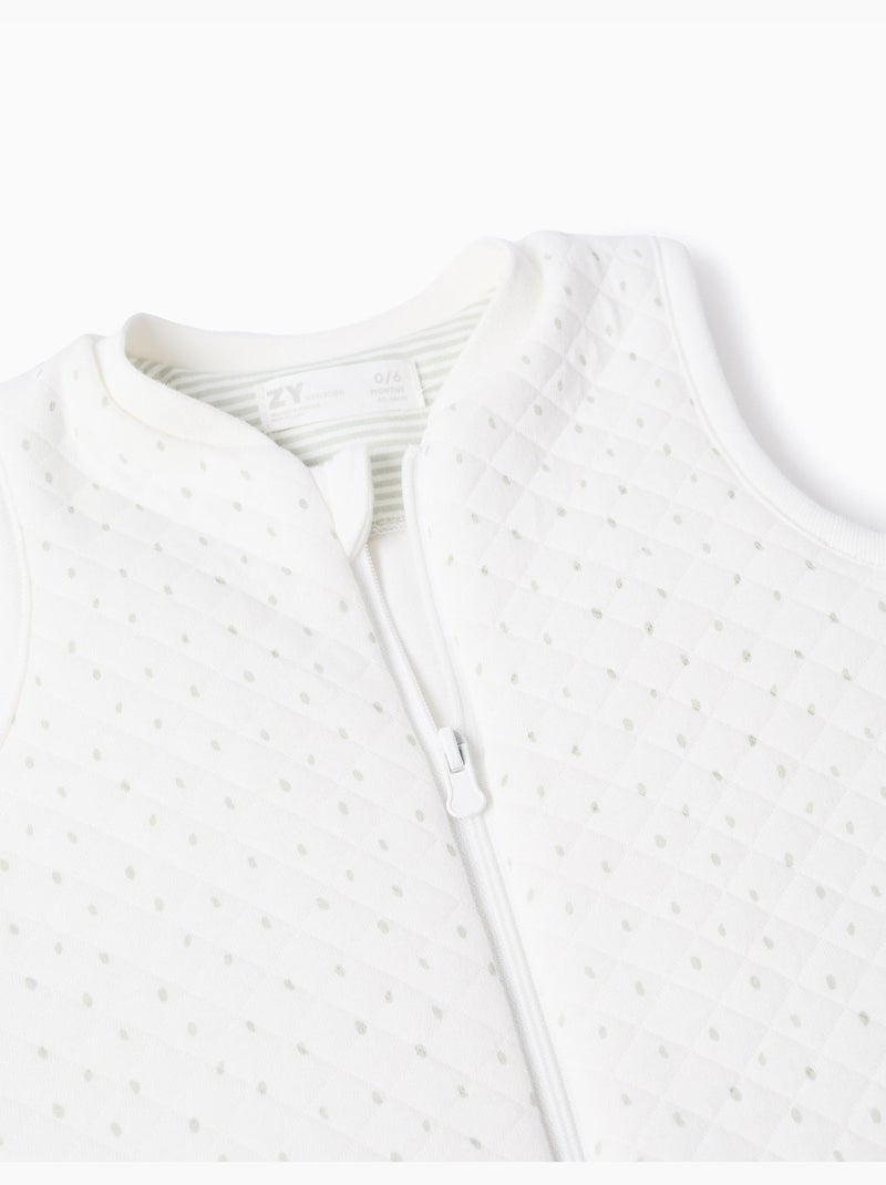 Babygrow acolchado de algodón, blanco Blanco - Kiabi
