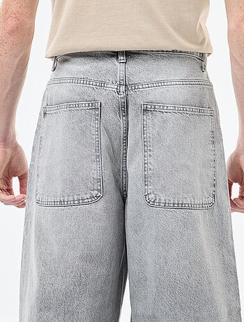 Baggy vaquero fit en algodón