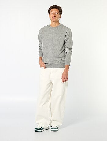 Baggy vaquero fit en algodón