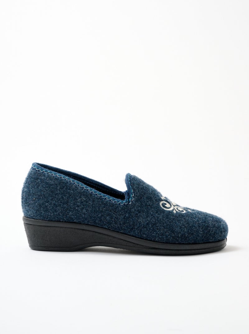 Bailarina ancha bordada - Afibel Azul marino - Kiabi