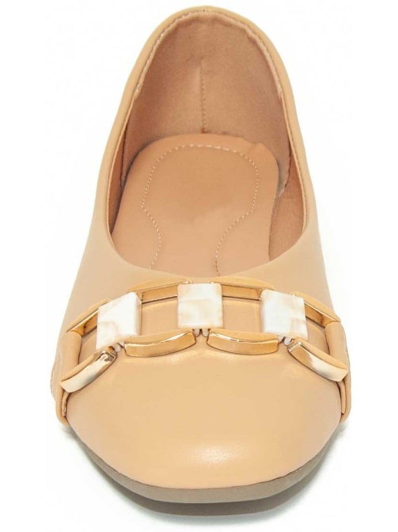 Bailarina Casual Sintetico Montevita Beige - Kiabi