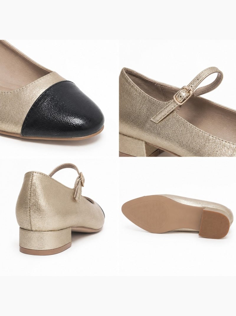 Bailarina casual sintetico montevita Dorado/Oro - Kiabi