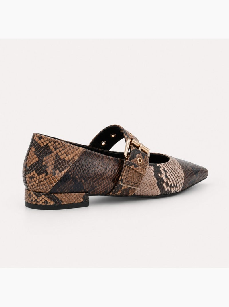 Bailarina casual sintetico montevita Marrón - Kiabi