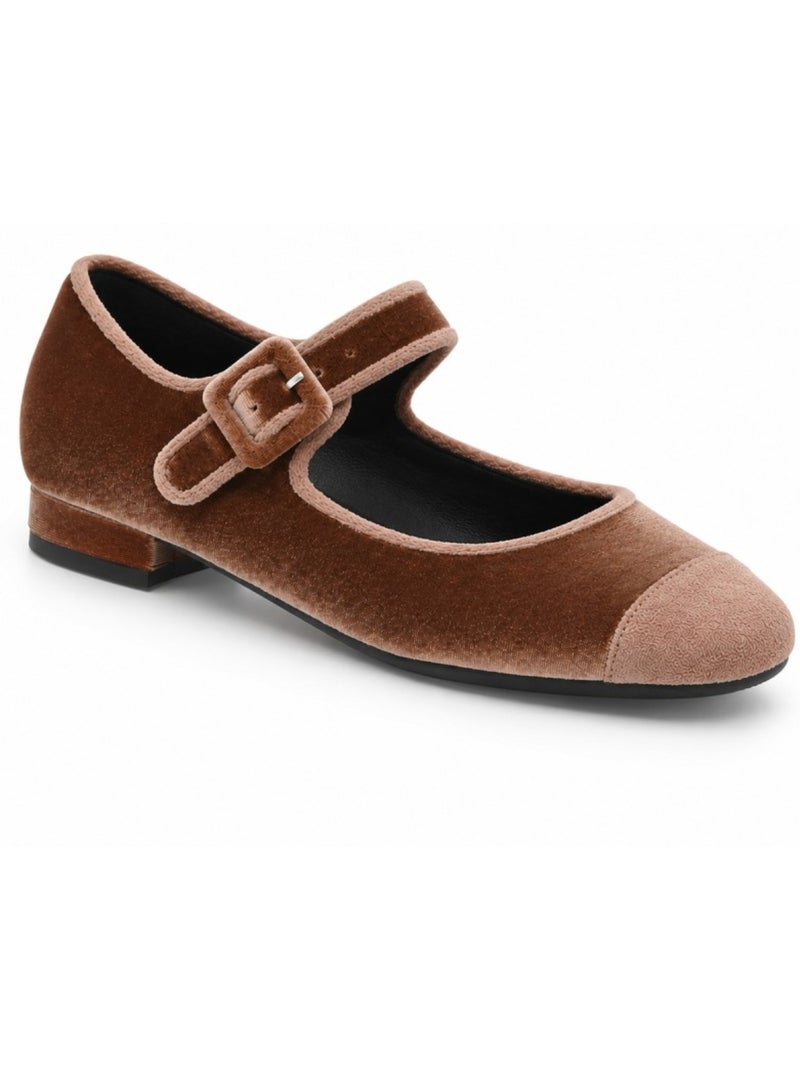 Bailarina casual terciopelo montevita Marrón - Kiabi