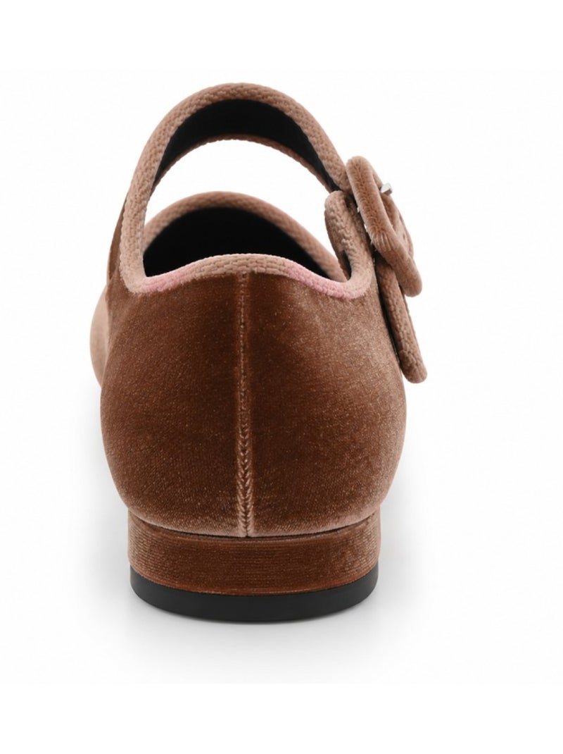 Bailarina casual terciopelo montevita Marrón - Kiabi