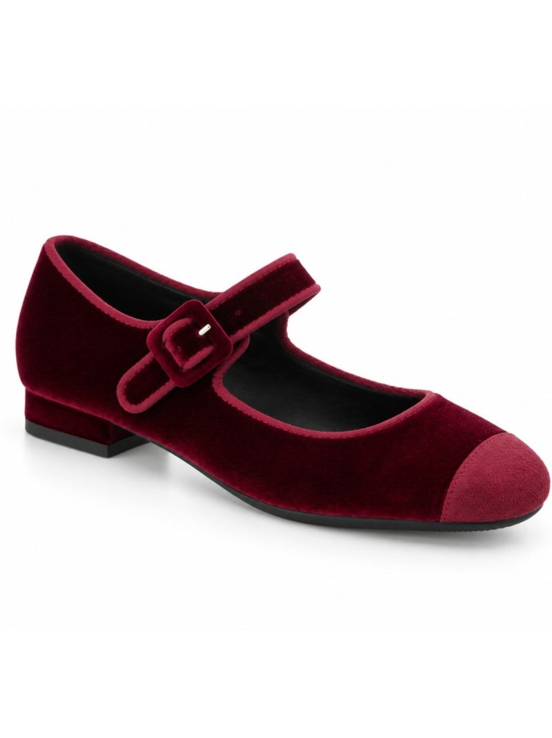 Bailarina casual terciopelo montevita Rojo - Kiabi