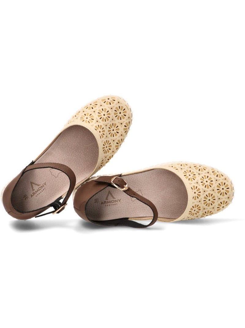 Bailarina Cómodas Mujer Suela Plana - Armony Beige - Kiabi