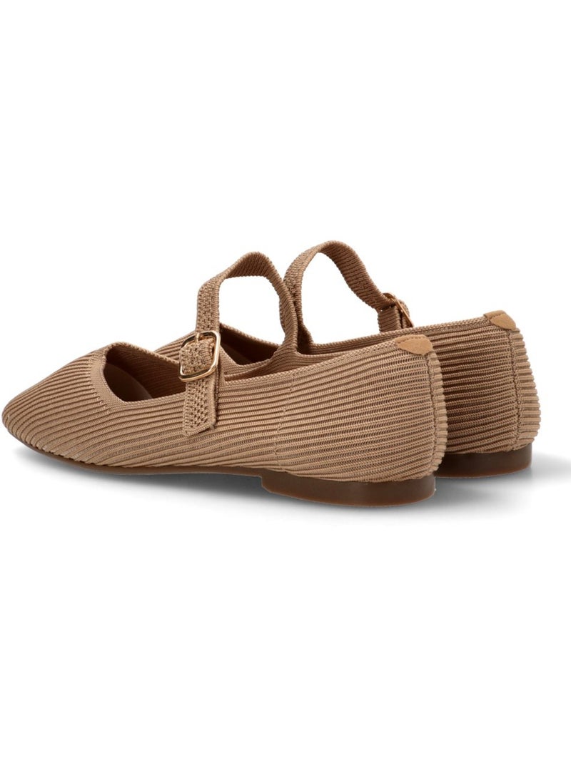 Bailarina Diario Mujer Suela Plana - Carmina Jhilton Beige - Kiabi