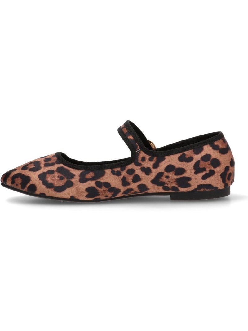 Bailarina Diario Mujer Suela Plana - Etika Negro Dorado - Kiabi