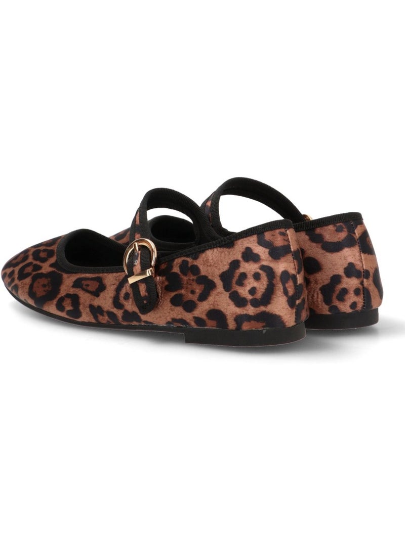 Bailarina Diario Mujer Suela Plana - Etika Negro Dorado - Kiabi