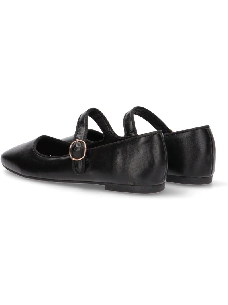 Bailarina Diario Mujer Suela Plana - Etika Negro - Kiabi