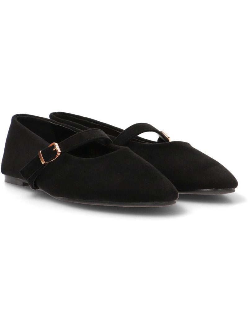 Bailarina Diario Mujer Suela Plana - Etika Negro - Kiabi