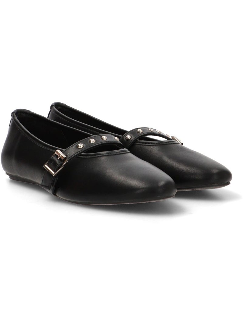 Bailarina Diario Mujer Suela Plana - Etika Negro - Kiabi