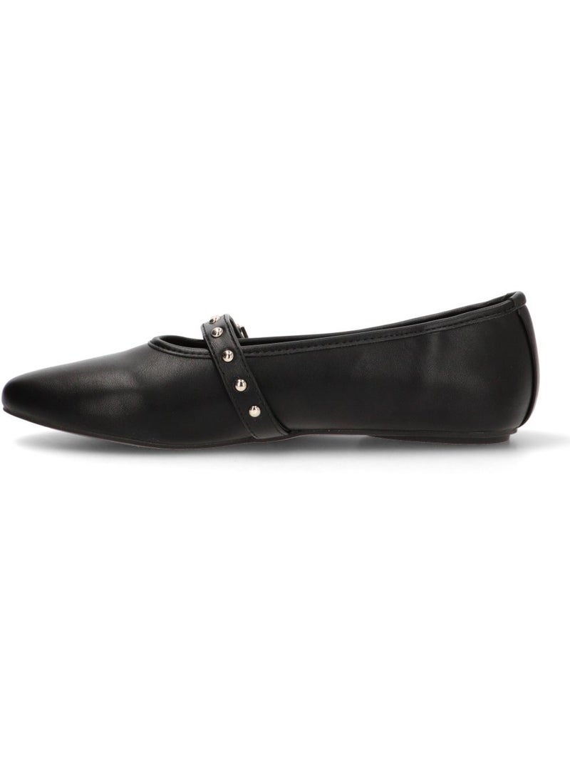 Bailarina Diario Mujer Suela Plana - Etika Negro - Kiabi