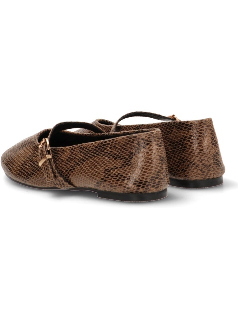 Bailarina Diario Mujer Suela Plana - Etika Negro Verde - Kiabi