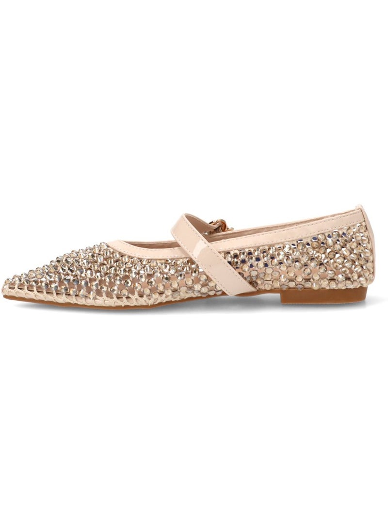 Bailarina Diario Mujer Suela Plana - Ideal Shoes Beige - Kiabi