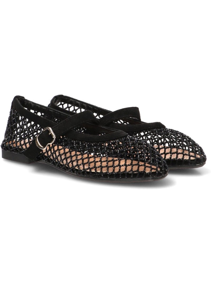 Bailarina Diario Mujer Suela Plana - Ideal Shoes Negro - Kiabi
