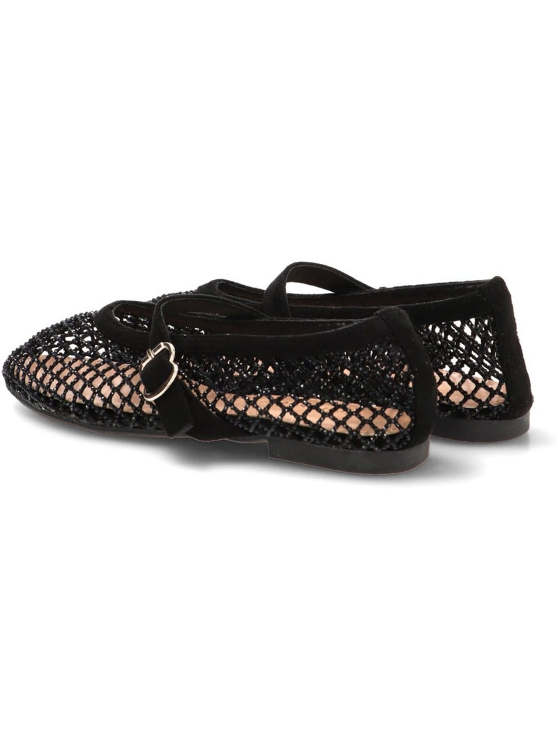 Bailarina Diario Mujer Suela Plana - Ideal Shoes Negro - Kiabi