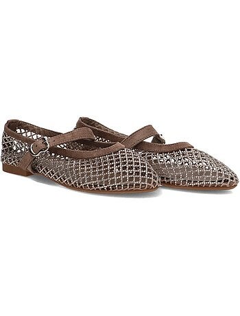 Bailarina diario mujer suela plana - ideal shoes