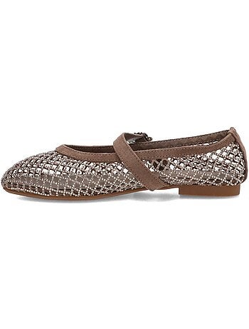 Bailarina diario mujer suela plana - ideal shoes