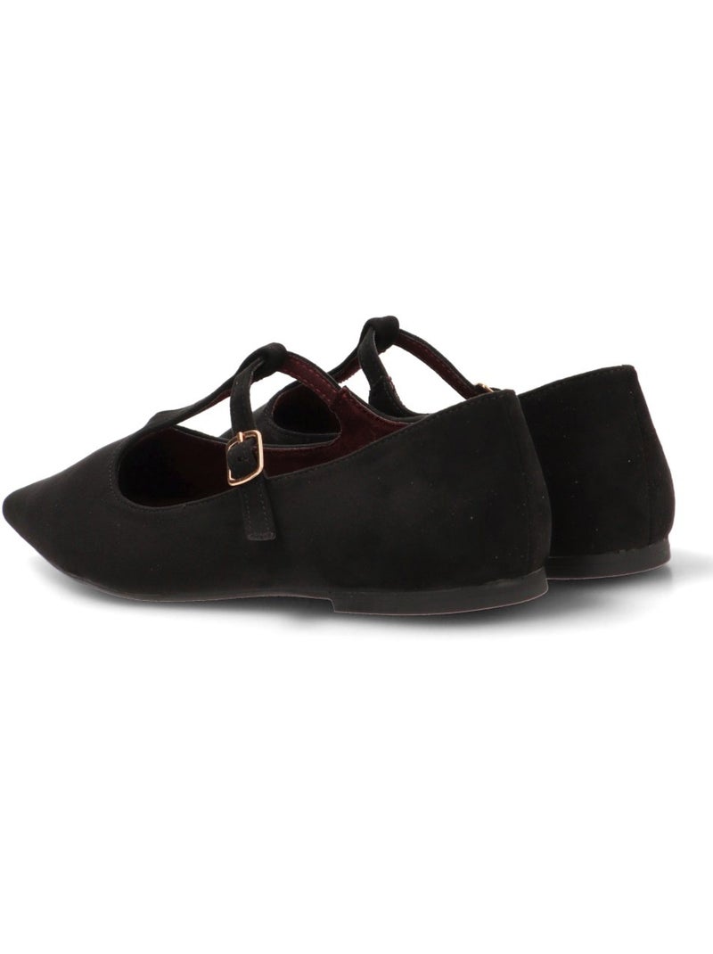 Bailarina diario mujer suela plana - isteria Negro - Kiabi
