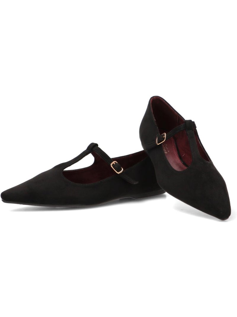Bailarina diario mujer suela plana - isteria Negro - Kiabi
