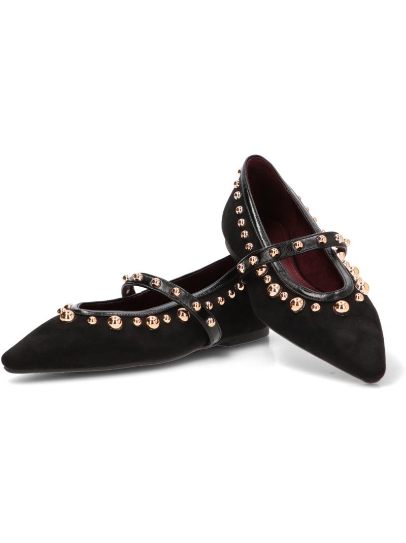 Bailarina diario mujer suela plana - isteria Negro - Kiabi