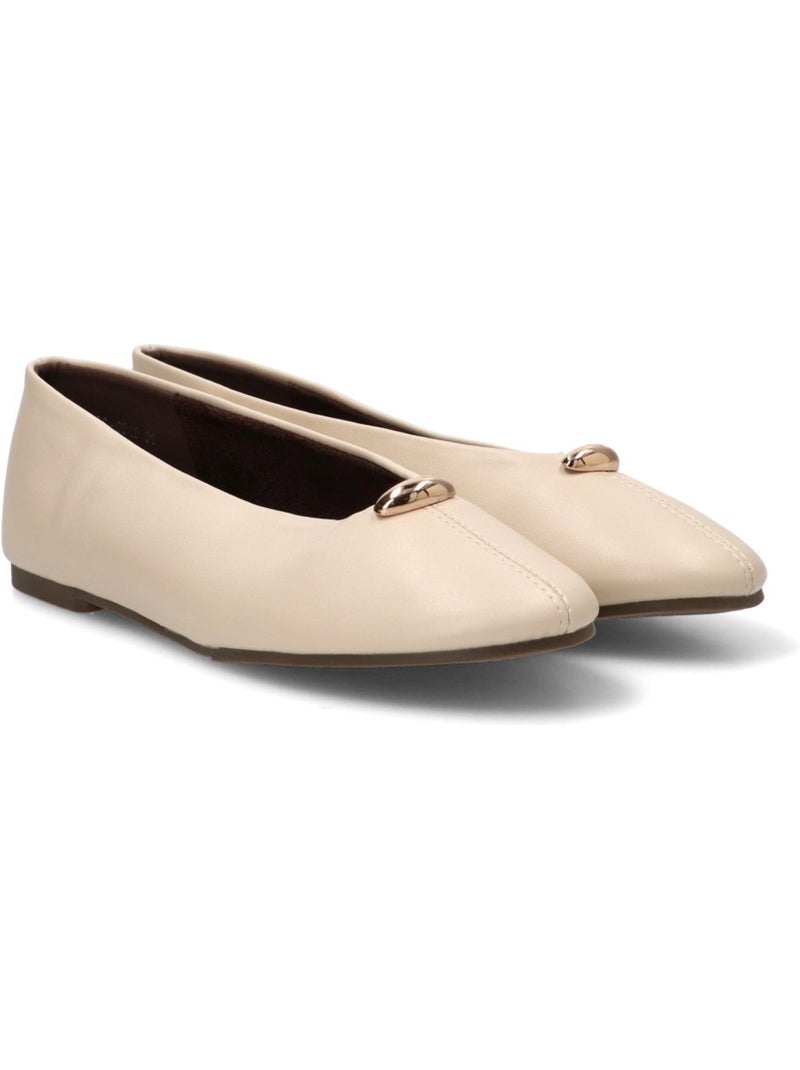 Bailarina diario mujer suela plana - luna collection Beige - Kiabi