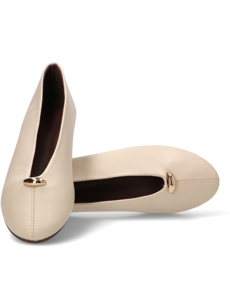 Bailarina diario mujer suela plana - luna collection Beige - Kiabi
