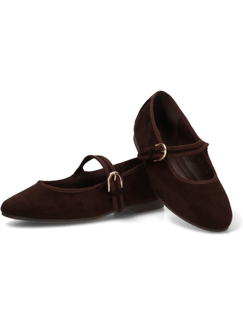 Bailarina diario mujer suela plana - luna collection Marrón capuchino - Kiabi