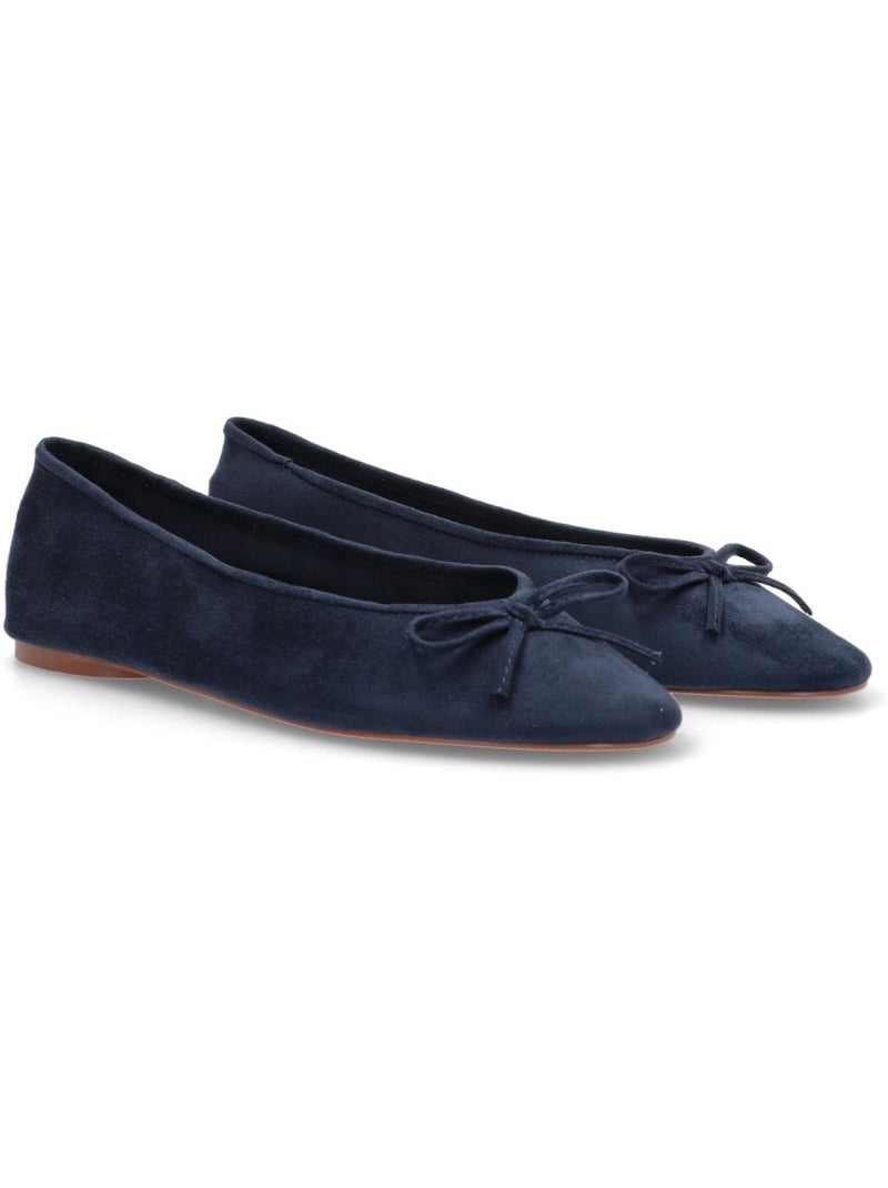Bailarina Diario Mujer Suela Plana - Luna Trend Azul marino - Kiabi