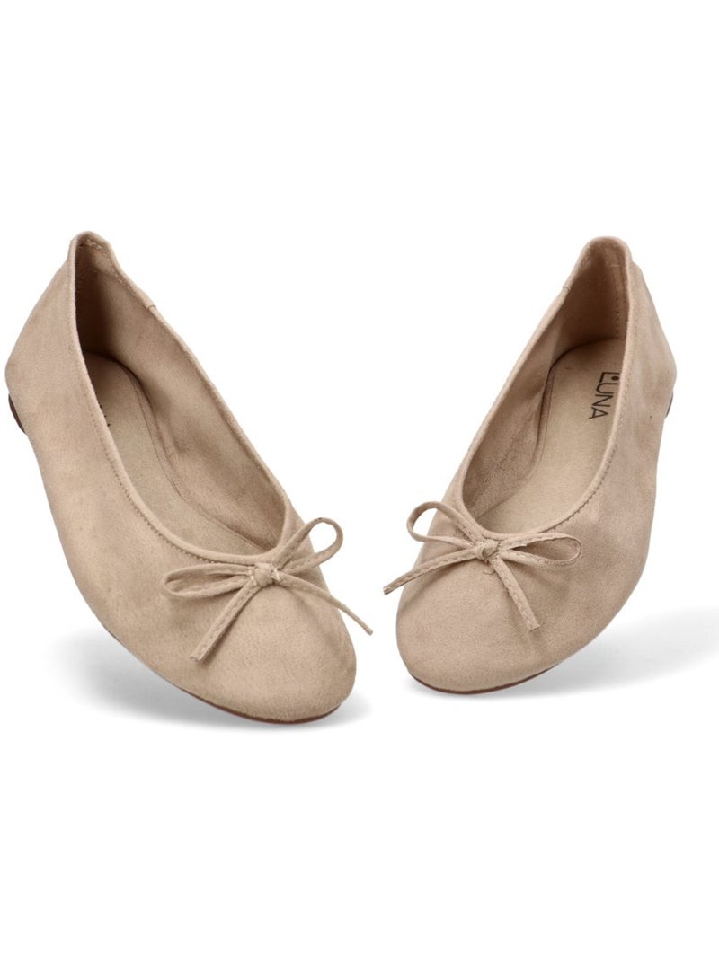Bailarina Diario Mujer Suela Plana - Luna Trend Beige - Kiabi